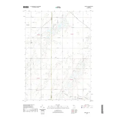 2019 Map of Saubee Lake, 2019 Print
