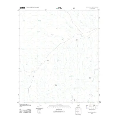 2012 Map of Saucito Mountain, 2012 Print