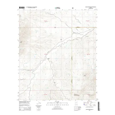 2014 Map of Saucito Mountain, 2014 Print