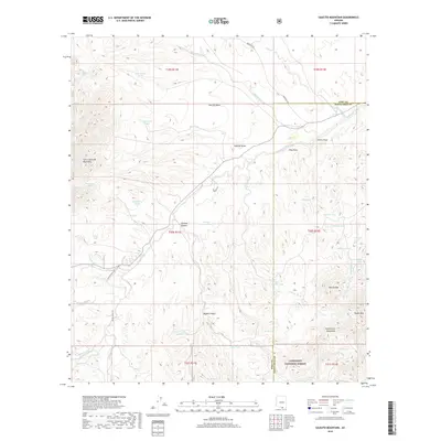 2018 Map of Saucito Mountain, 2018 Print