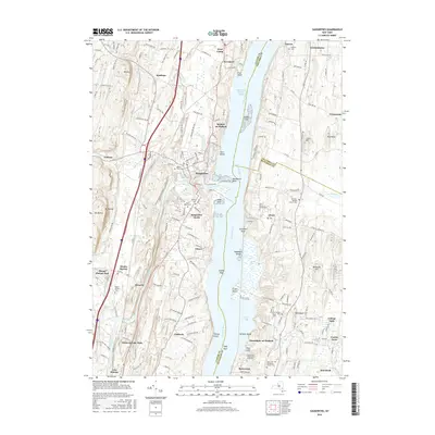 2016 Map of Saugerties, 2016 Print