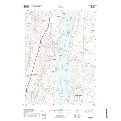 2019 Map of Saugerties, 2019 Print