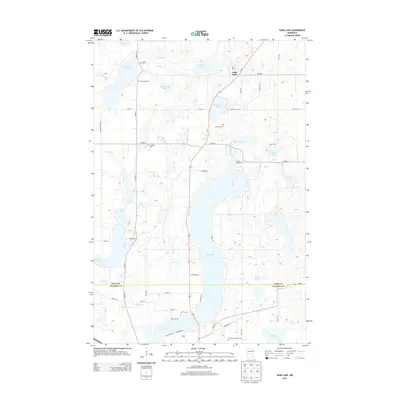 2013 Map of Sauk Lake, 2013 Print