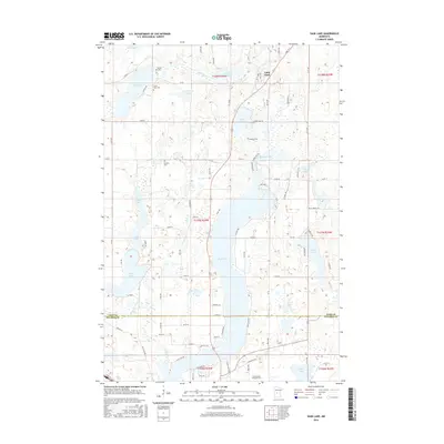 2016 Map of Sauk Lake, 2016 Print