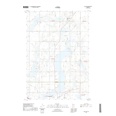 2019 Map of Sauk Lake, 2019 Print