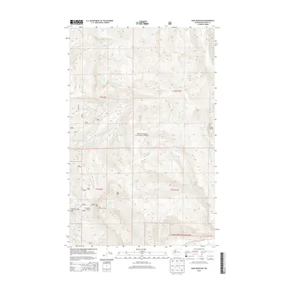 2014 Map of Sauk Mountain, 2014 Print