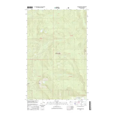2017 Map of Sauk Mountain, 2017 Print