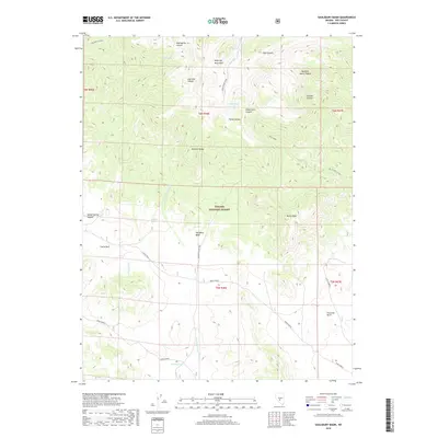 2018 Map of Saulsbury Basin, 2018 Print