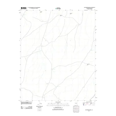 2011 Map of Saunders Draw, 2011 Print