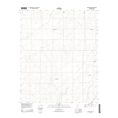 2014 Map of Saunders Draw, 2014 Print