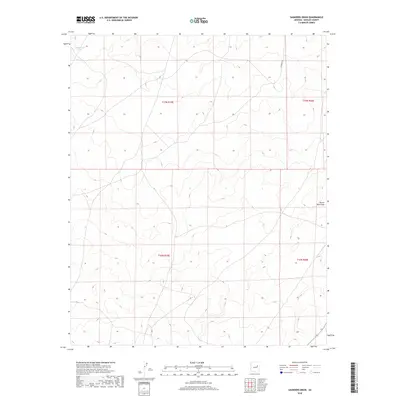 2018 Map of Saunders Draw, 2018 Print