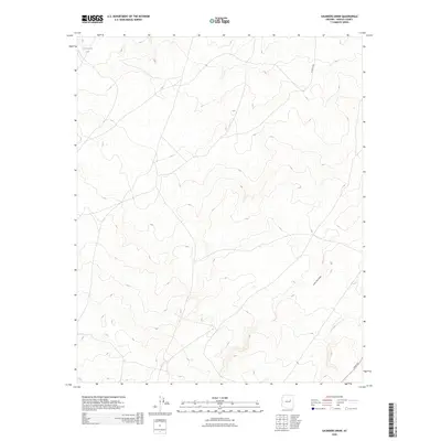 2026 Map of Saunders Draw, 2026 Print