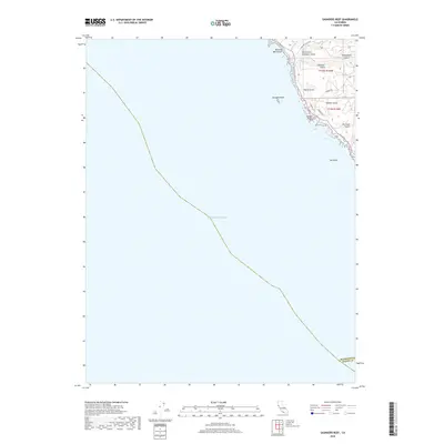 2018 Map of Saunders Reef, 2018 Print