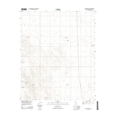 2015 Map of Savahia Peak SW, 2015 Print