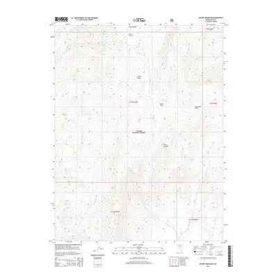 2014 Map of Savory Mountain, 2014 Print