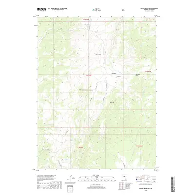 2018 Map of Savory Mountain, 2018 Print