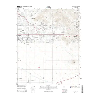 2014 Map of Sawik Mountain, 2014 Print