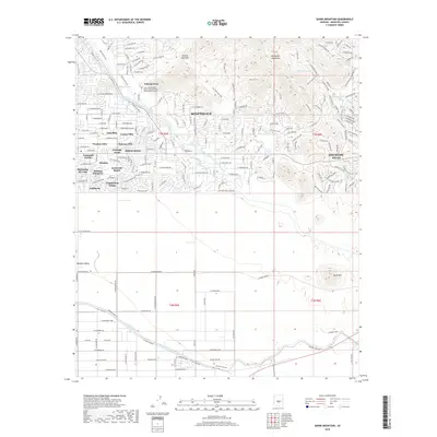 2018 Map of Sawik Mountain, 2018 Print