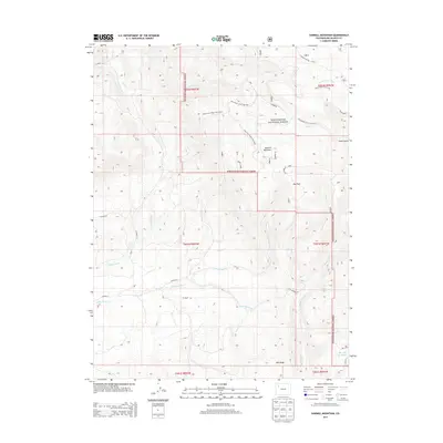 2013 Map of Sawmill Mountain, 2013 Print