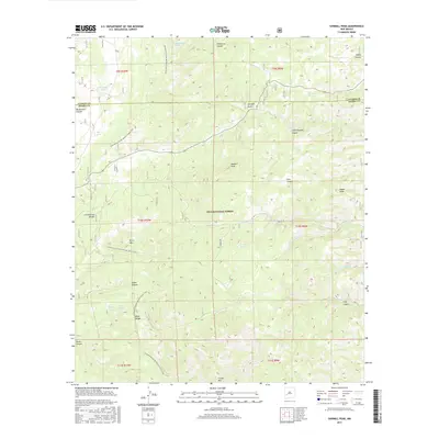 2017 Map of Sawmill Peak, 2017 Print