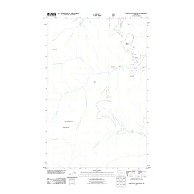 2011 Map of Sawtooth Mountain, 2011 Print