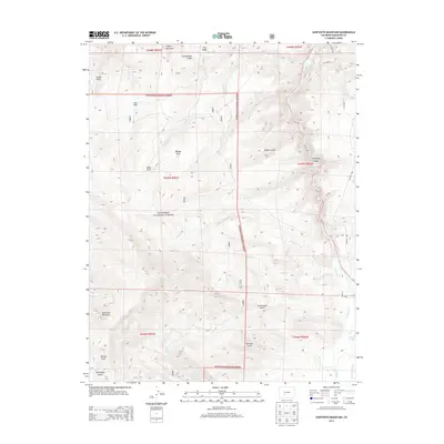 2013 Map of Sawtooth Mountain, 2013 Print