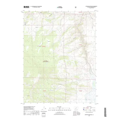 2019 Map of Sawtooth Mountain, 2019 Print