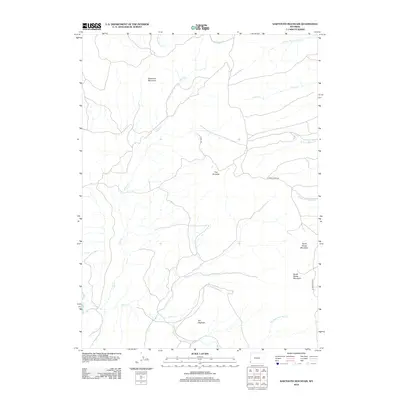 2012 Map of Sawtooth Mountain, 2012 Print