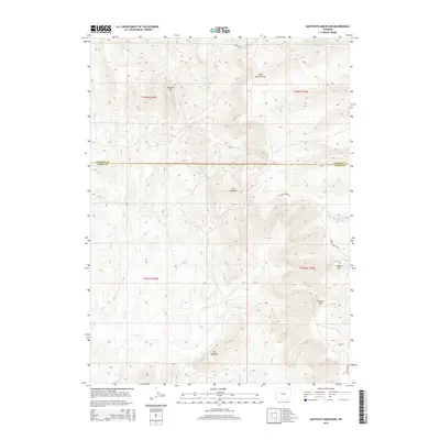 2015 Map of Sawtooth Mountain, 2015 Print