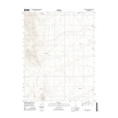 2017 Map of Sawtooth Peak, 2017 Print