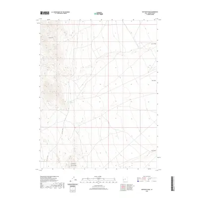 2020 Map of Sawtooth Peak, 2020 Print