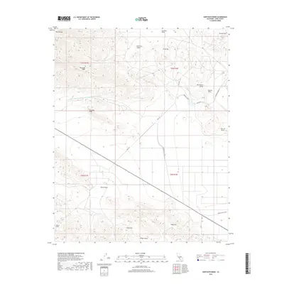 2018 Map of Sawtooth Ridge, 2018 Print