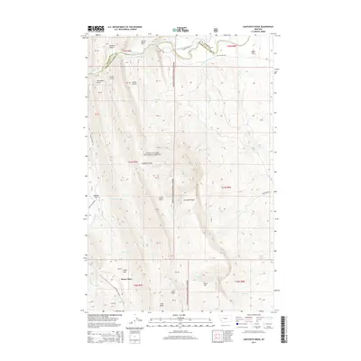 2014 Map of Sawtooth Ridge, 2014 Print
