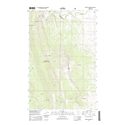 2017 Map of Sawtooth Ridge, 2017 Print