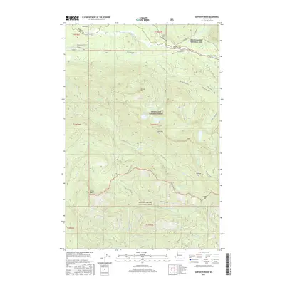 2017 Map of Sawtooth Ridge, 2017 Print