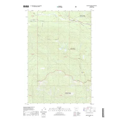 2020 Map of Sawtooth Ridge, 2020 Print