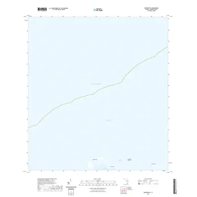2021 Map of Sawyer Key, 2021 Print