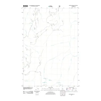 2011 Map of Sawyer Ridge, 2011 Print