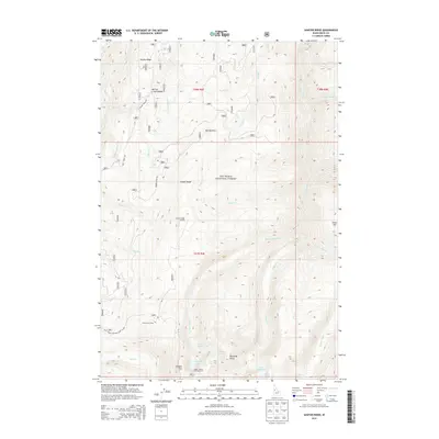 2013 Map of Sawyer Ridge, 2013 Print
