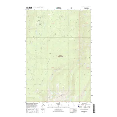 2017 Map of Sawyer Ridge, 2017 Print