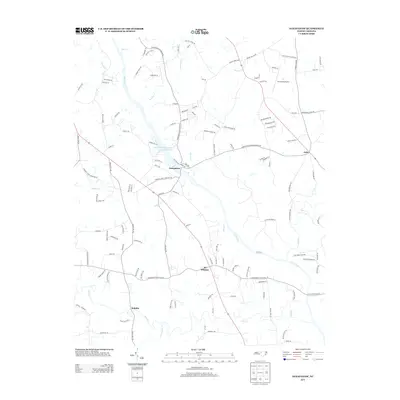 2013 Map of Saxapahaw, 2013 Print