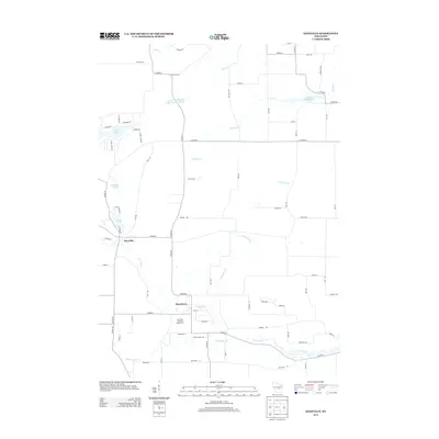 2013 Map of Saxeville, 2013 Print