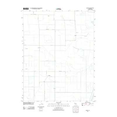 2012 Map of Saxon, 2012 Print