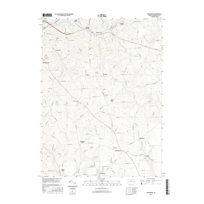 2016 Map of Saxonburg, 2016 Print