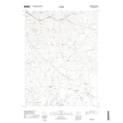 2019 Map of Saxonburg, 2019 Print
