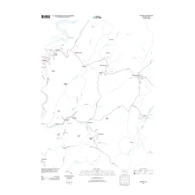 2013 Map of Saxton, 2013 Print
