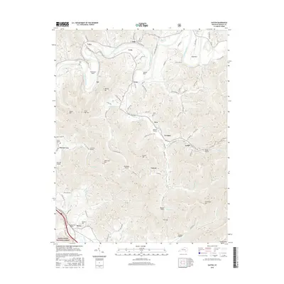 2016 Map of Saxton, 2016 Print