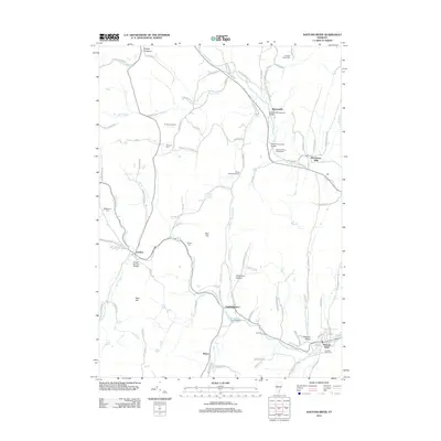2012 Map of Saxtons River, 2012 Print