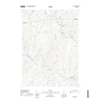 2018 Map of Saxtons River, 2018 Print