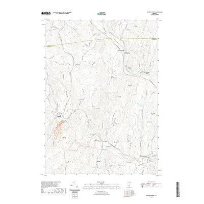 2021 Map of Saxtons River, 2021 Print